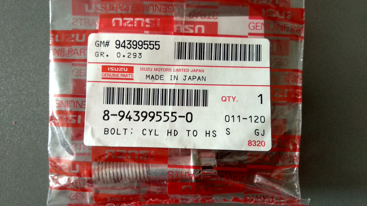 Болт головки блока циліндрів Isuzu 6HK1 6HE1 6HH1 4HK1 4HG1 4HF1 4HE1 4HV1 8943995550