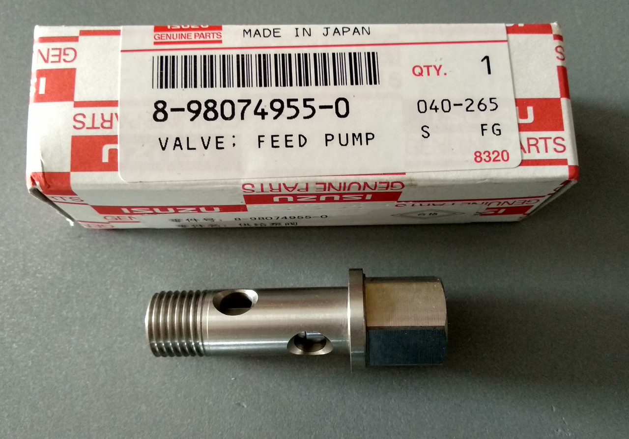 Штуцер зворотного клапана ТНВД Isuzu 6HK1 4HK1 4JJ1 4LE29980749550 8980210540 8880100420 8980552890