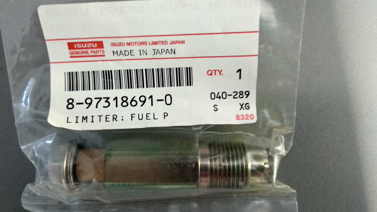 Клапан тиску паливної рейки Isuzu 4HK1 6HK1 6WF1 6WG18973186910 8980322830 8973813460 095420-0260